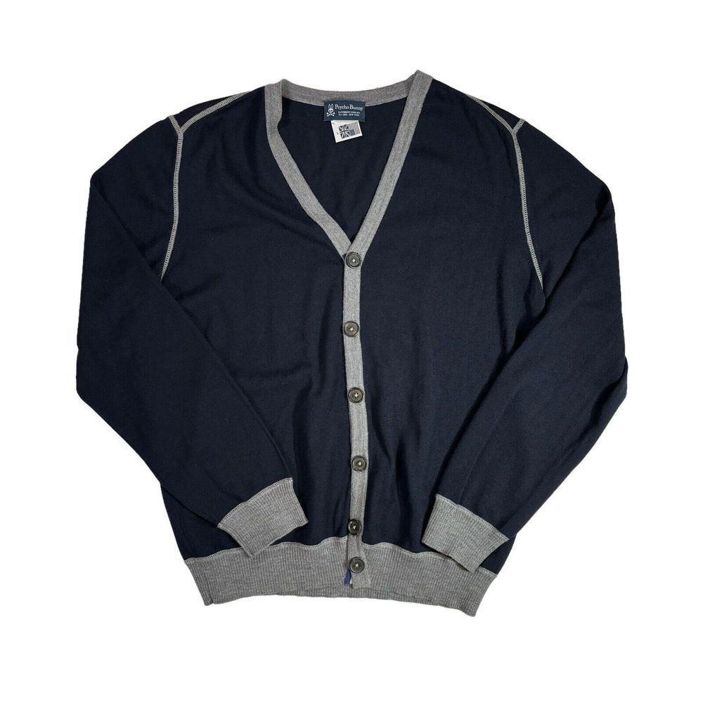 Psycho Bunny Cotton Cardigan Size Large‎